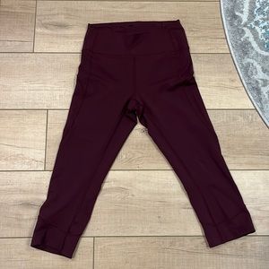 Lulu Fast & Free Crop leggings